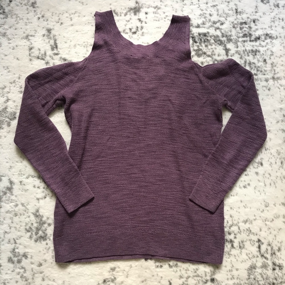 ‼️SOLD‼️ Express Cold Shoulder Knit Sweater - Picture 3 of 3